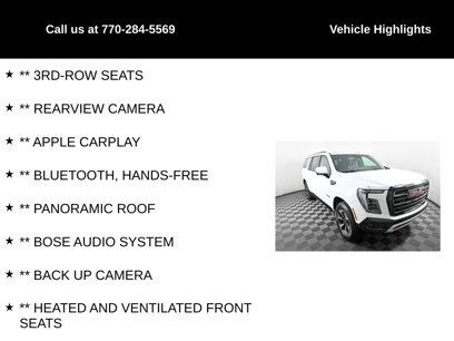 Used 2025 GMC Yukon XL AT4 Ultimate w/ LPO, Floor Liner Package