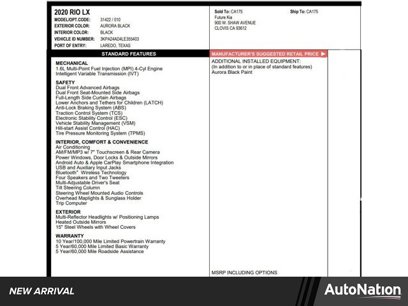 Used 2020 Kia Rio LX