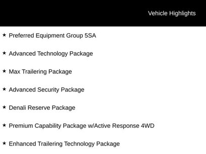 New 2025 GMC Yukon Denali w/ Denali Reserve Package