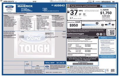 Used 2022 Ford Maverick XL