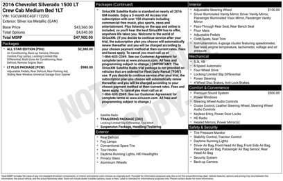 Used 2016 Chevrolet Silverado 1500 LT w/ All Star Edition