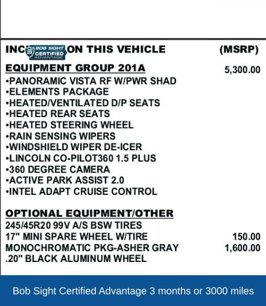 Used 2022 Lincoln Corsair Reserve w/ Equipment Group 201A