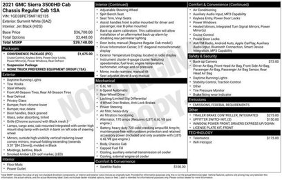 Used 2021 GMC Sierra 3500 2WD Regular Cab w/ Convenience Package