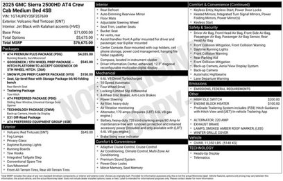 New 2025 GMC Sierra 2500 AT4 w/ AT4 Premium Plus Package