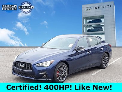 Certified 2024 INFINITI Q50 Red Sport 400 w/ Carbon Fiber Package