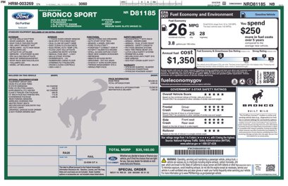 Used 2022 Ford Bronco Sport Big Bend w/ Convenience Package