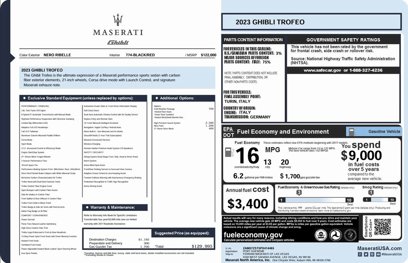 Used 2023 Maserati Ghibli Trofeo
