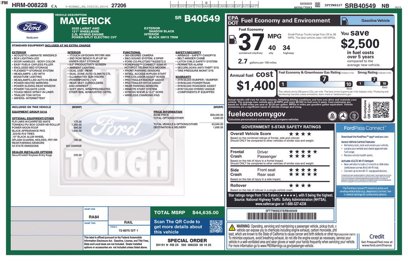 Used 2025 Ford Maverick Lariat w/ Black Appearance Package