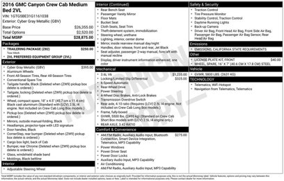 Used 2016 GMC Canyon 2WD Crew Cab w/ Trailering Package