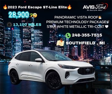 Used 2023 Ford Escape ST-Line Elite w/ Premium Technology Package