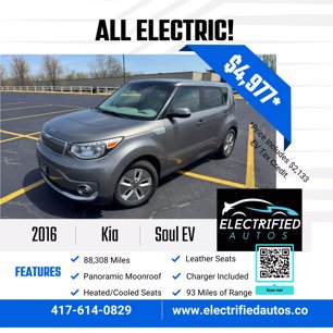 Used 2016 Kia Soul EV + w/ Sun & Fun Package