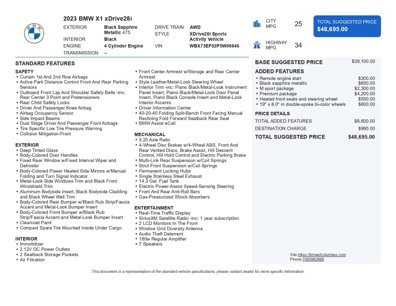 Used 2023 BMW X1 xDrive28i w/ Premium Package