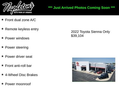 Used 2022 Toyota Sienna XLE