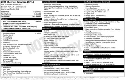 New 2025 Chevrolet Suburban LS w/ Max Trailering Package