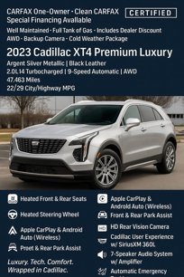 Used 2023 Cadillac XT4 Premium Luxury w/ Cold Weather Package
