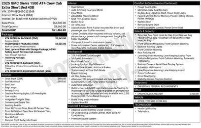 New 2025 GMC Sierra 1500 AT4 w/ AT4 Premium Package