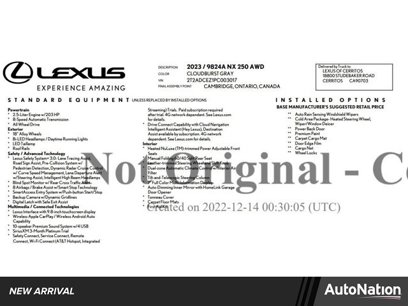 Used 2023 Lexus NX 250 AWD