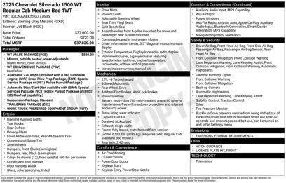 New 2025 Chevrolet Silverado 1500 W/T w/ WT Value Package