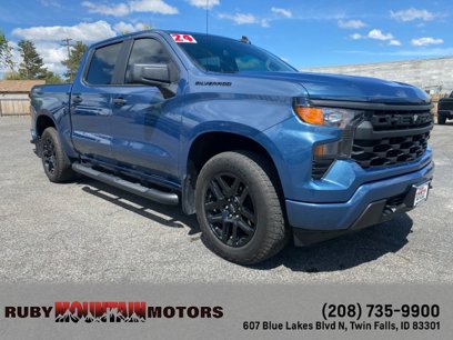 Used 2024 Chevrolet Silverado 1500 Custom w/ Turbomax Blackout Package