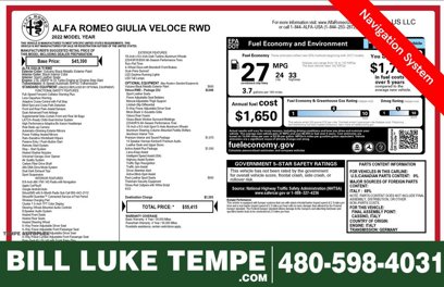 Used 2022 Alfa Romeo Giulia Veloce