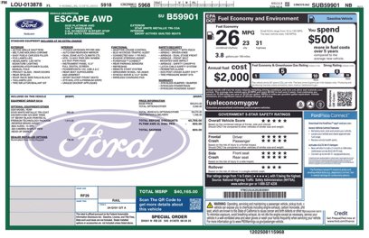 New 2025 Ford Escape Platinum w/ Premium Technology Package