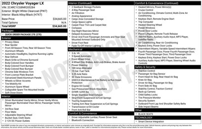 Used 2022 Chrysler Voyager LX