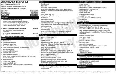 Certified 2025 Chevrolet Blazer LT w/ Convenience Package