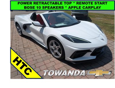 New 2025 Chevrolet Corvette Stingray Convertible w/ Chrome Exterior Badge Package