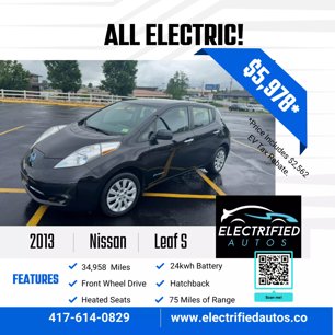 Used 2013 Nissan Leaf S w/ Charger Pkg