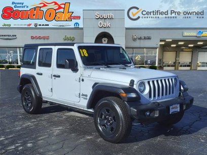 Certified 2018 Jeep Wrangler Unlimited Sport