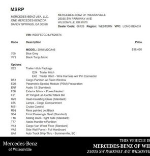 Used 2018 Mercedes-Benz Sprinter 2500
