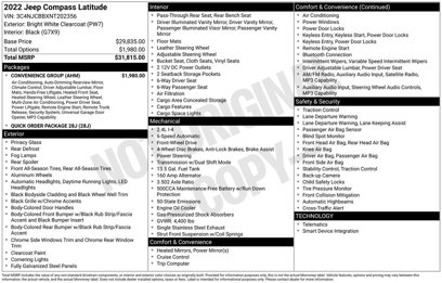 Used 2022 Jeep Compass Latitude w/ Convenience Group