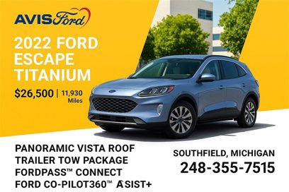 Used 2022 Ford Escape Titanium w/ Class II Trailer Tow Package