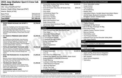 Used 2023 Jeep Gladiator Sport
