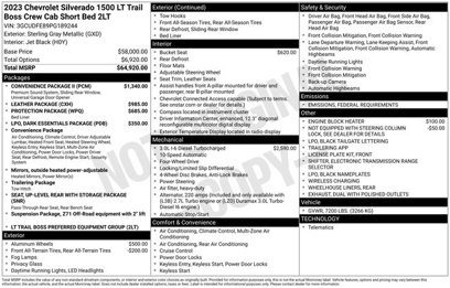 Used 2023 Chevrolet Silverado 1500 LT Trail Boss w/ Convenience Package II