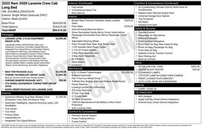 New 2025 RAM 3500 Laramie