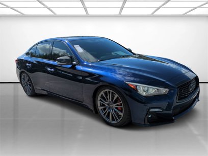 Used 2021 INFINITI Q50 Red Sport 400 w/ Carbon Fiber Package