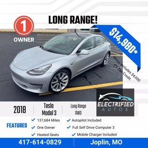 Used 2018 Tesla Model 3 Long Range