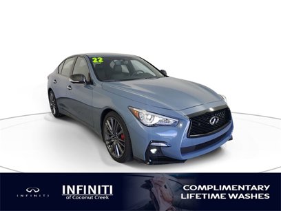 Used 2022 INFINITI Q50 Red Sport 400 w/ Carbon Fiber Package