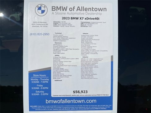 Certified 2023 BMW X7 xDrive40i w/ Parking Assistance Package image 19