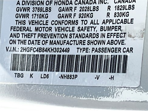 Used 2019 Honda Civic Sport image 29