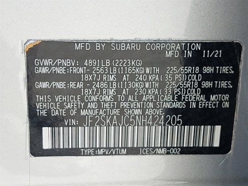 Certified 2022 Subaru Forester Sport w/ Popular Package #2 image 38
