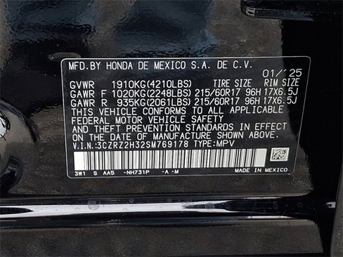 Certified 2025 Honda HR-V LX image 28