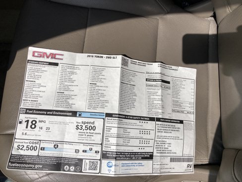 Used 2016 GMC Yukon SLT w/ Open Road Package image 10