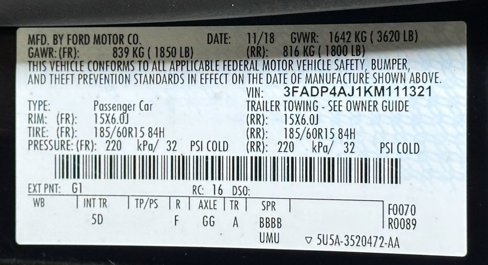 Used 2019 Ford Fiesta S image 44