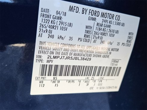 Used 2018 Lincoln MKX Black Label w/ Driver Assistance Package image 25