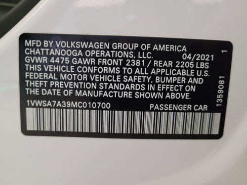 Used 2021 Volkswagen Passat 2.0T SE image 33