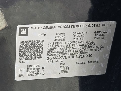 Used 2020 Chevrolet Equinox LT w/ Midnight Edition image 32