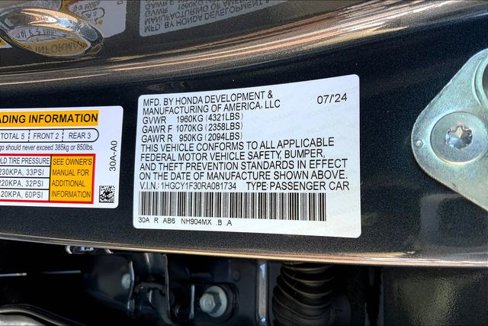New 2024 Honda Accord EX image 14