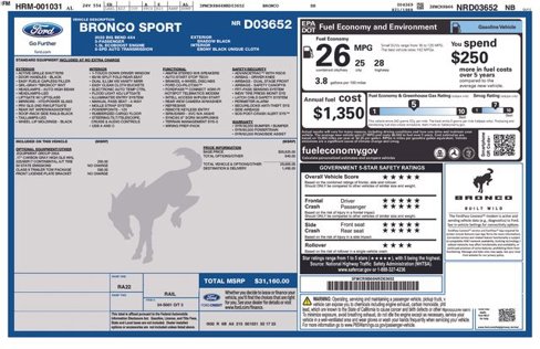 Used 2022 Ford Bronco Sport Big Bend image 31